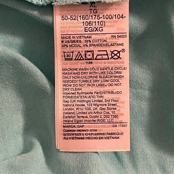 GAP Women's XL Aqua Glaze Sleeveless Knot Tank Top, NWT - Picture 8 of 9